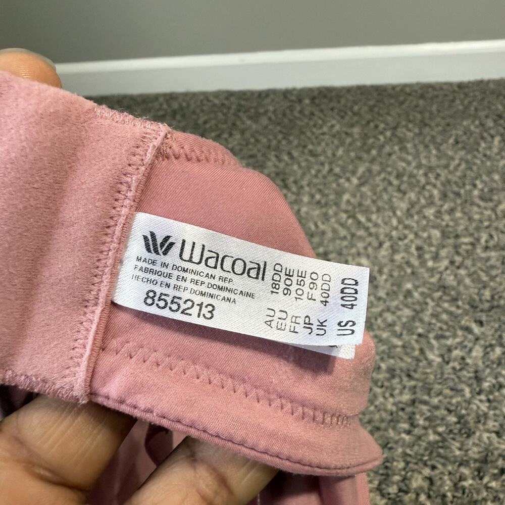 WACOAL Perfect Primer Bra 855213 Full Figure Pink Size 40DD - Picture 4 of 4